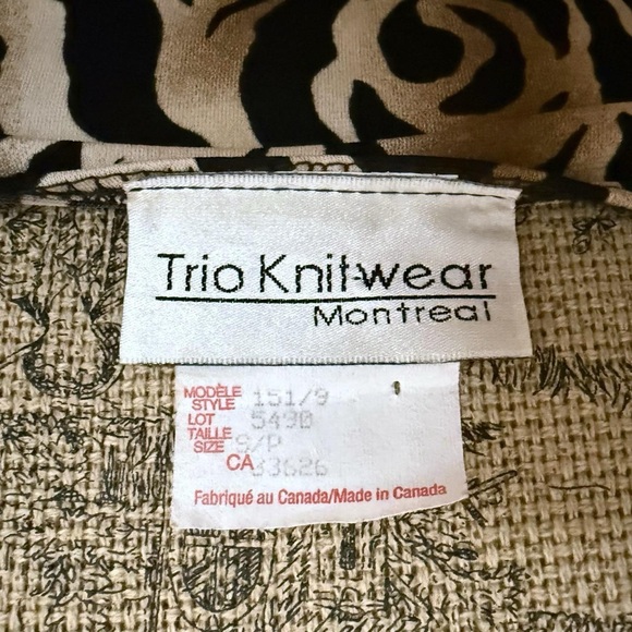 Vintage Floral Black and Tan Tube Top Size S - Picture 3 of 4